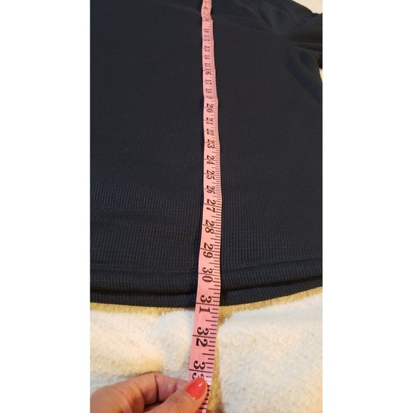 B.C. CLOTHING Thermal Waffle Knit Crew Neck Shirt XXL Sherpa Lined BLUE Outdoors - Picture 16 of 16